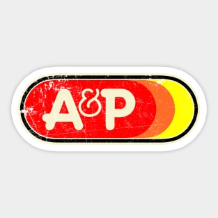 A & P 70s Oval Sticker